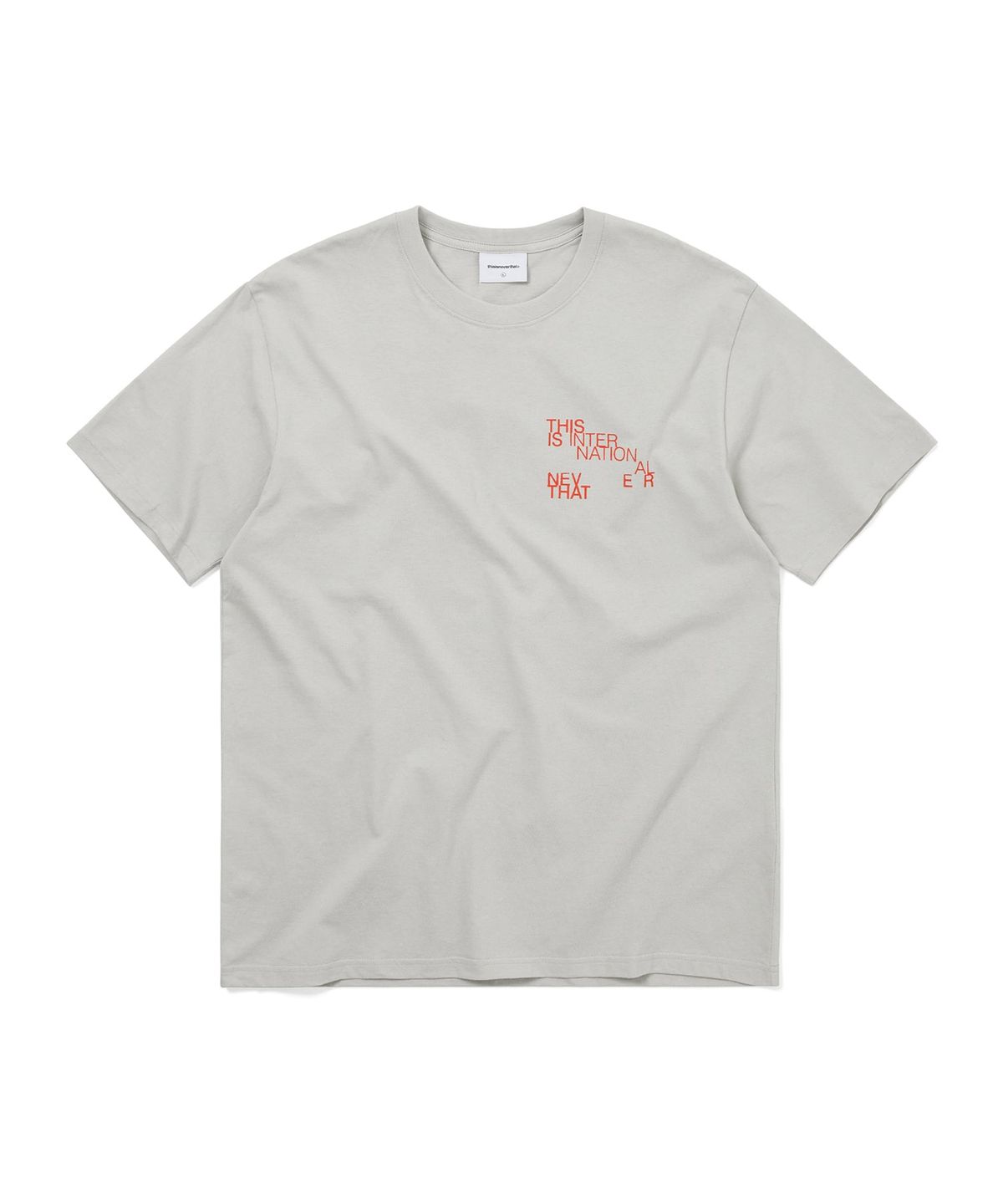 디스이즈네버댓(THISISNEVERTHAT) Paragraph Tee Grey