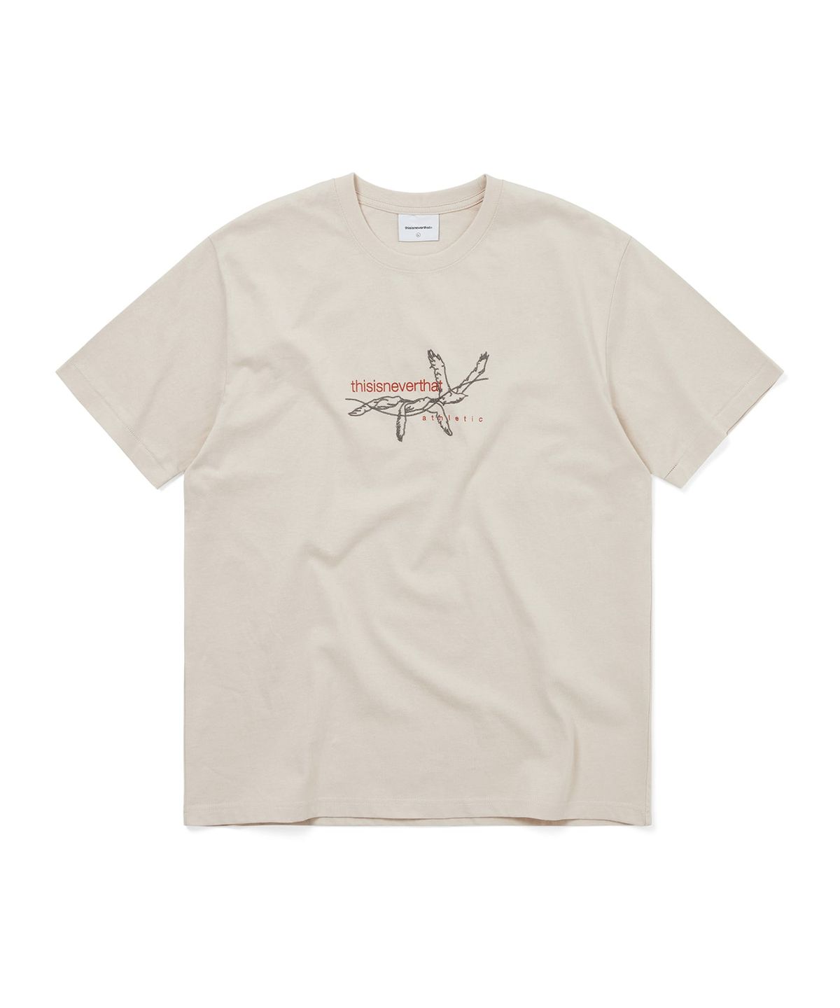 디스이즈네버댓(THISISNEVERTHAT) Stitched Birds Tee Beige