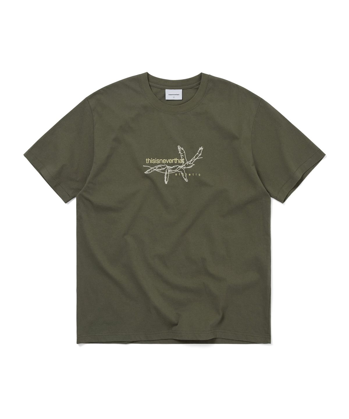 디스이즈네버댓(THISISNEVERTHAT) Stitched Birds Tee Olive