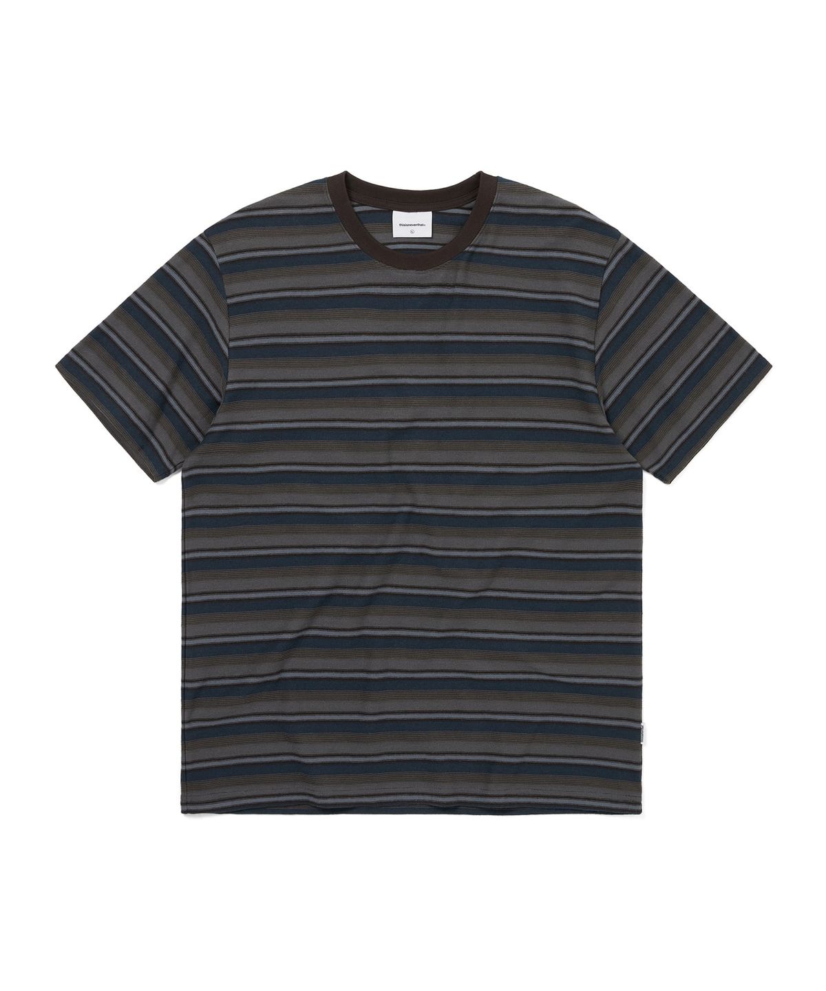 디스이즈네버댓(THISISNEVERTHAT) Inside Out Striped Tee Navy