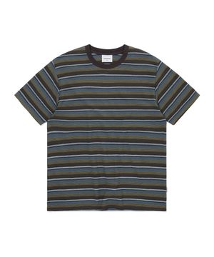 Inside Out Striped Tee Olive