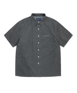 Washed Denim S/S Shirt Dusty Grey