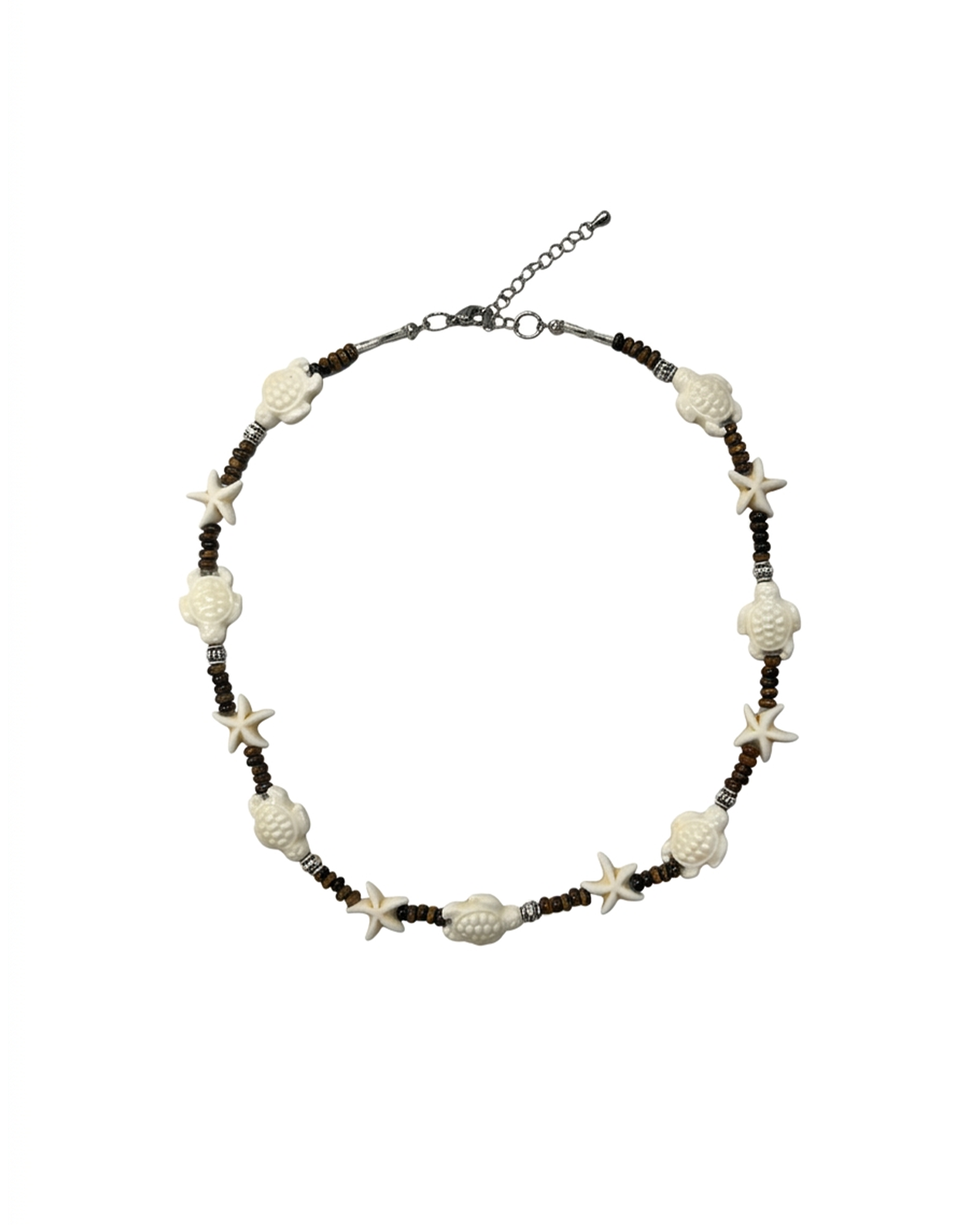 베르브리스(VERBLESS) Turtle Choker Bead Gemstone Necklace