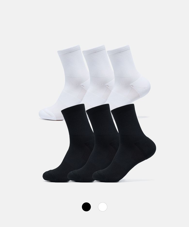 [3PACK] 에센셜 드라이 미들삭스