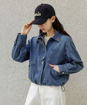 라이드 스톤샌드 워싱 데님자켓_F6S316JK