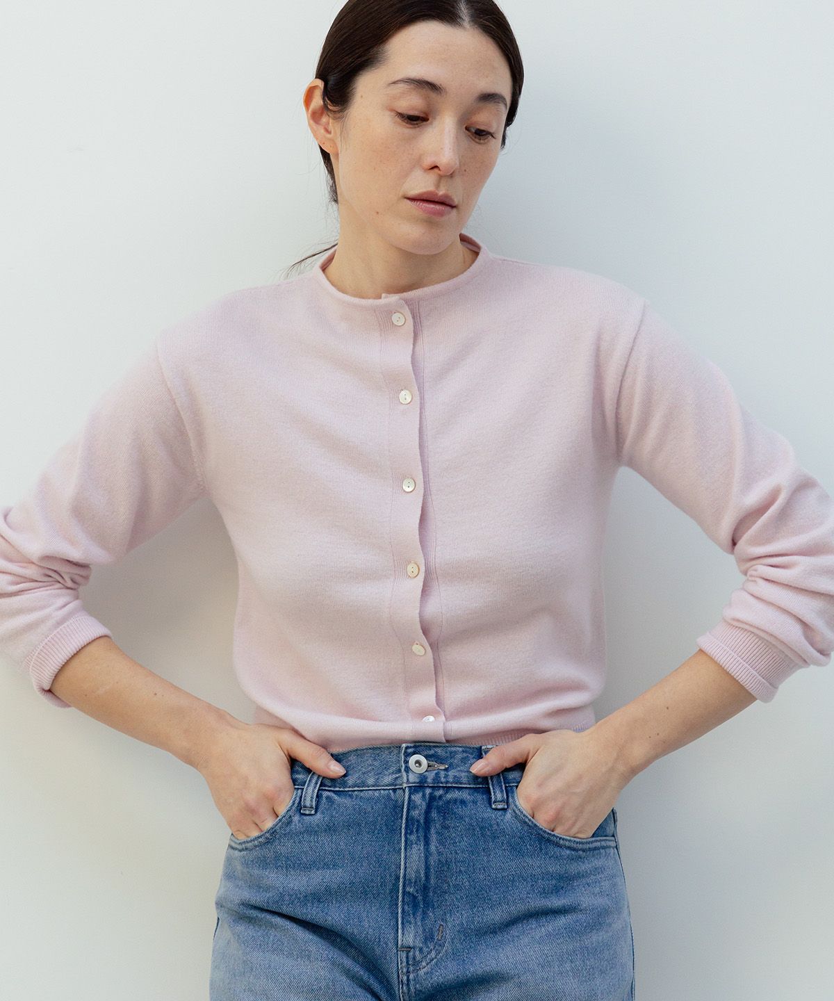 블랭크룸 우먼(BLANKROOM HER) 발레나 카디건_MISTY PINK