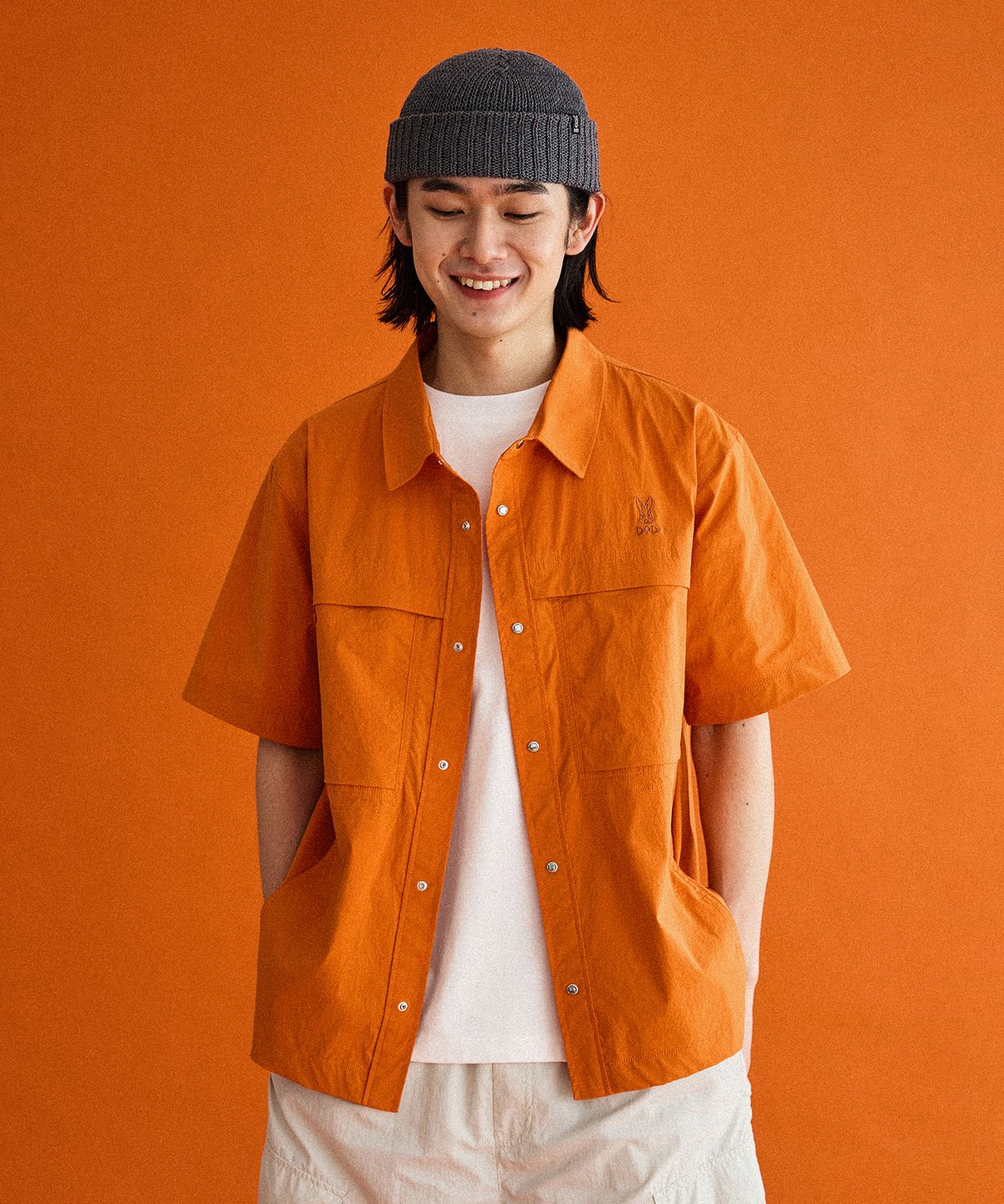 디오디(DOD) 스루스루 반팔 셔츠(ORANGE)