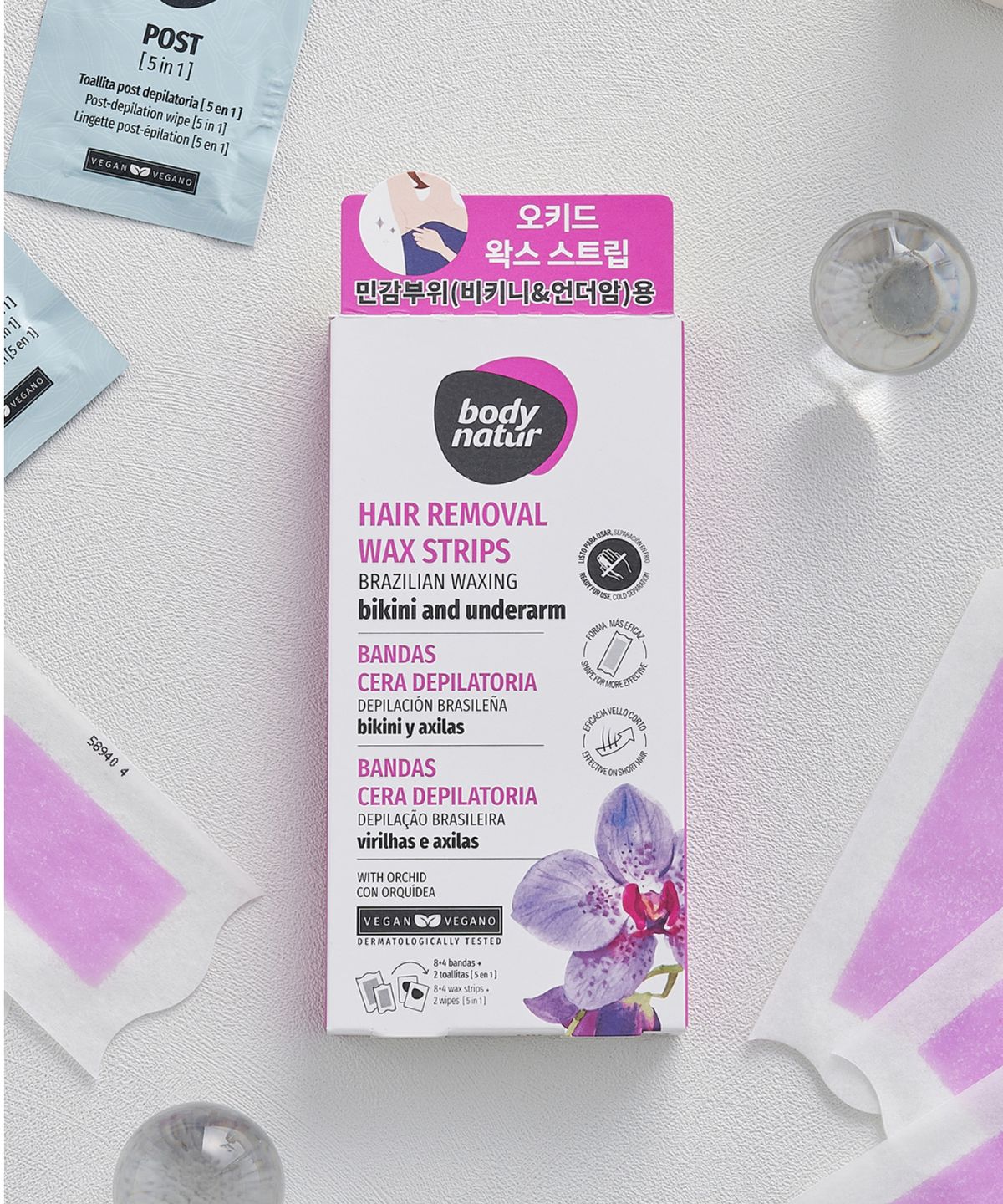 바디네이처(BODY NATUR) 왁스스트립 비키니 앤 언더암 오키드