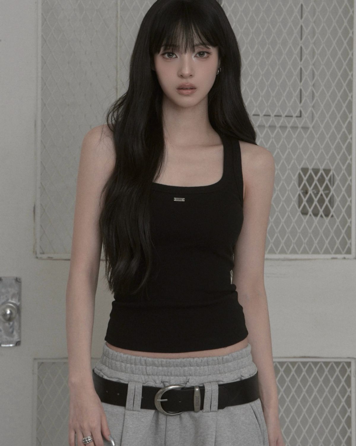 카키포인트(KHAKIPOINT) Muted Tank Top (black)