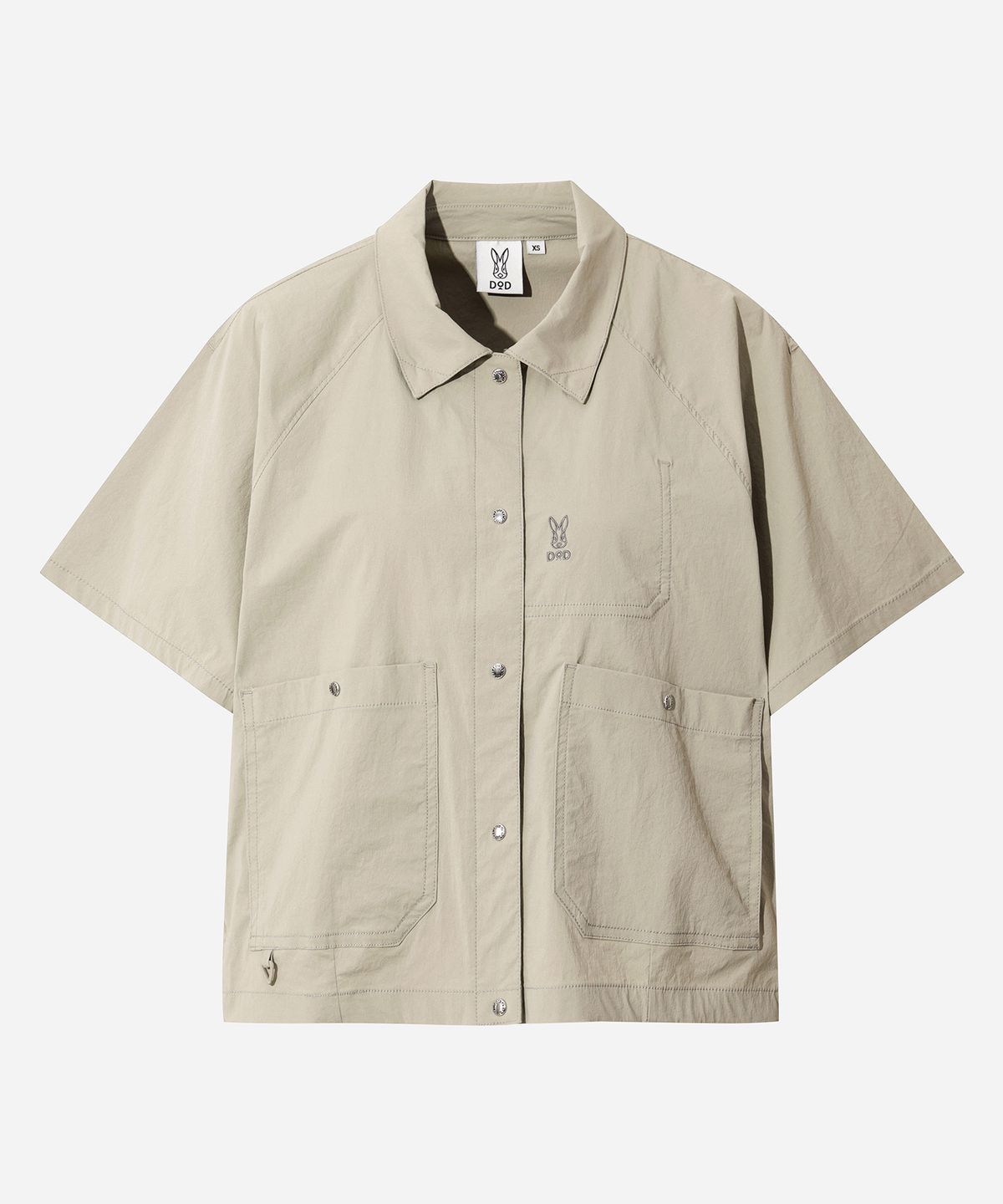 디오디(DOD) 여성) 스루스루 반팔 셔츠(BEIGE)