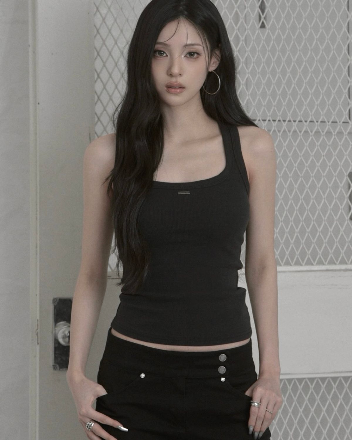 카키포인트(KHAKIPOINT) Muted Tank Top (charcoal)