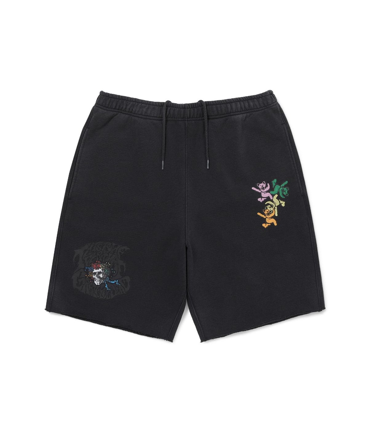 디스이즈네버댓(THISISNEVERTHAT) GD Ol Dancing Bears Washed Sweat Short Off Black