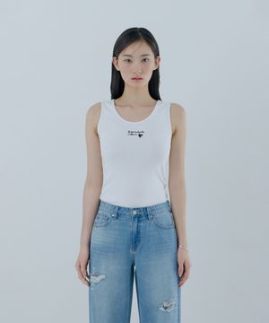 3color 여성 변형 골지 나시 YQ2K2460