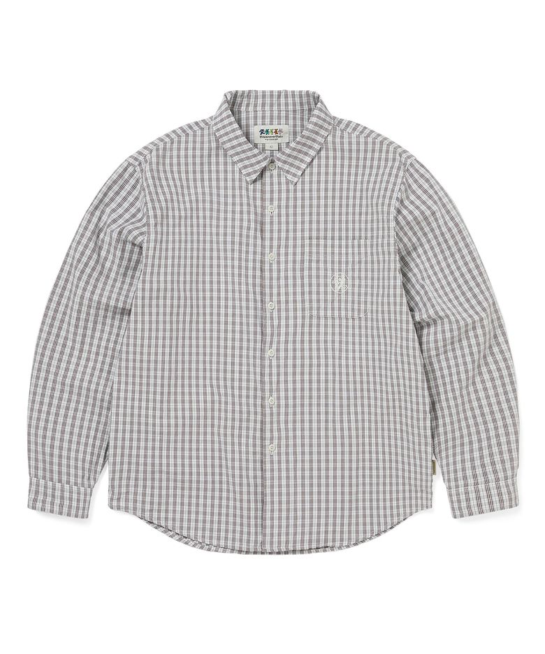 GD Lightning Bear Check Shirt Off White