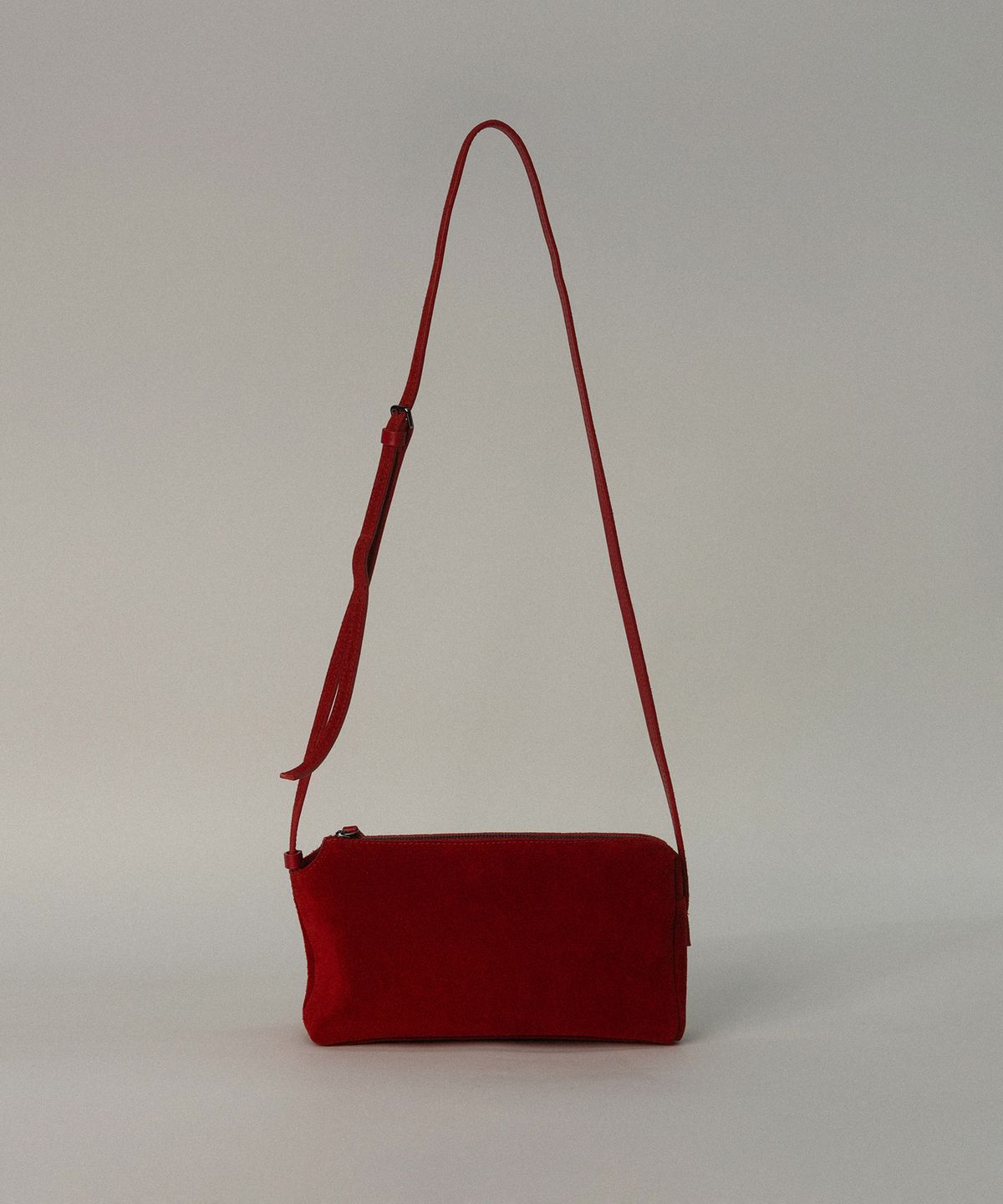 아우브아워(AUBOUR) linger bag (suede red) _ from Italy