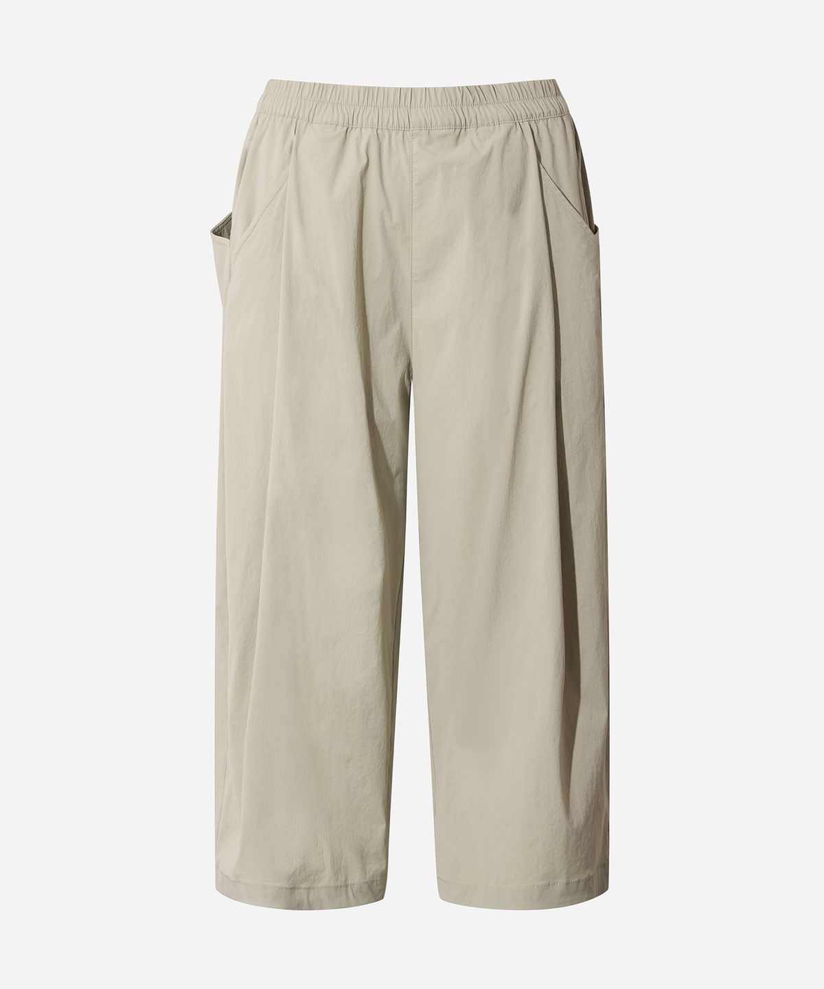 디오디(DOD) 여성) 스루스루 세미오버핏 7부 팬츠(BEIGE)
