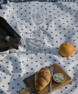 코코블루패치워크 피크닉매트 단면방수 휴대용 경량 감성 돗자리