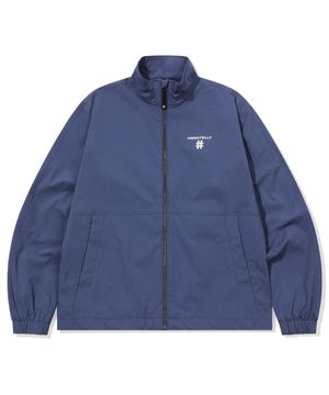 에센셜 로고 스트레치 우븐 트랙자켓(네이비))