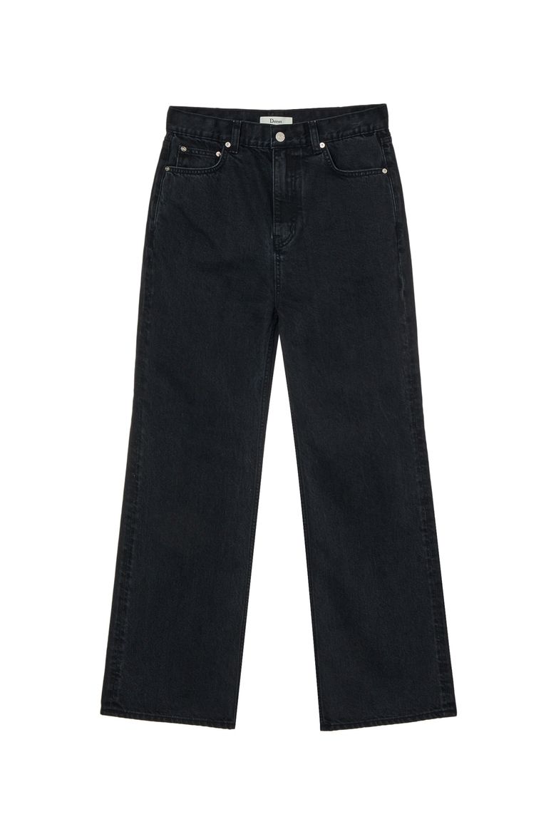 STRAIGHT DENIM PANTS IN BLACK