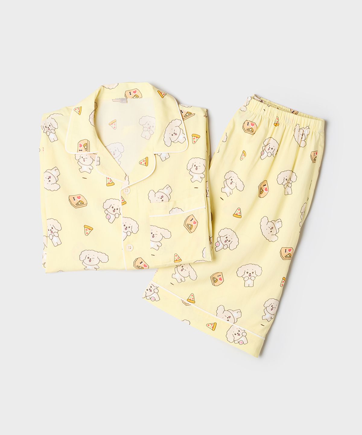 스파오(SPAO) [미니틴] 반팔 파자마(BEIGE)_SPPPG25U18