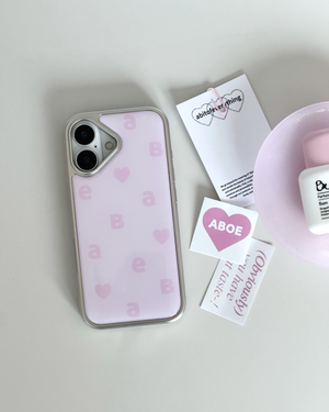 뉴로고 트윈핑크 실버 에폭시 케이스