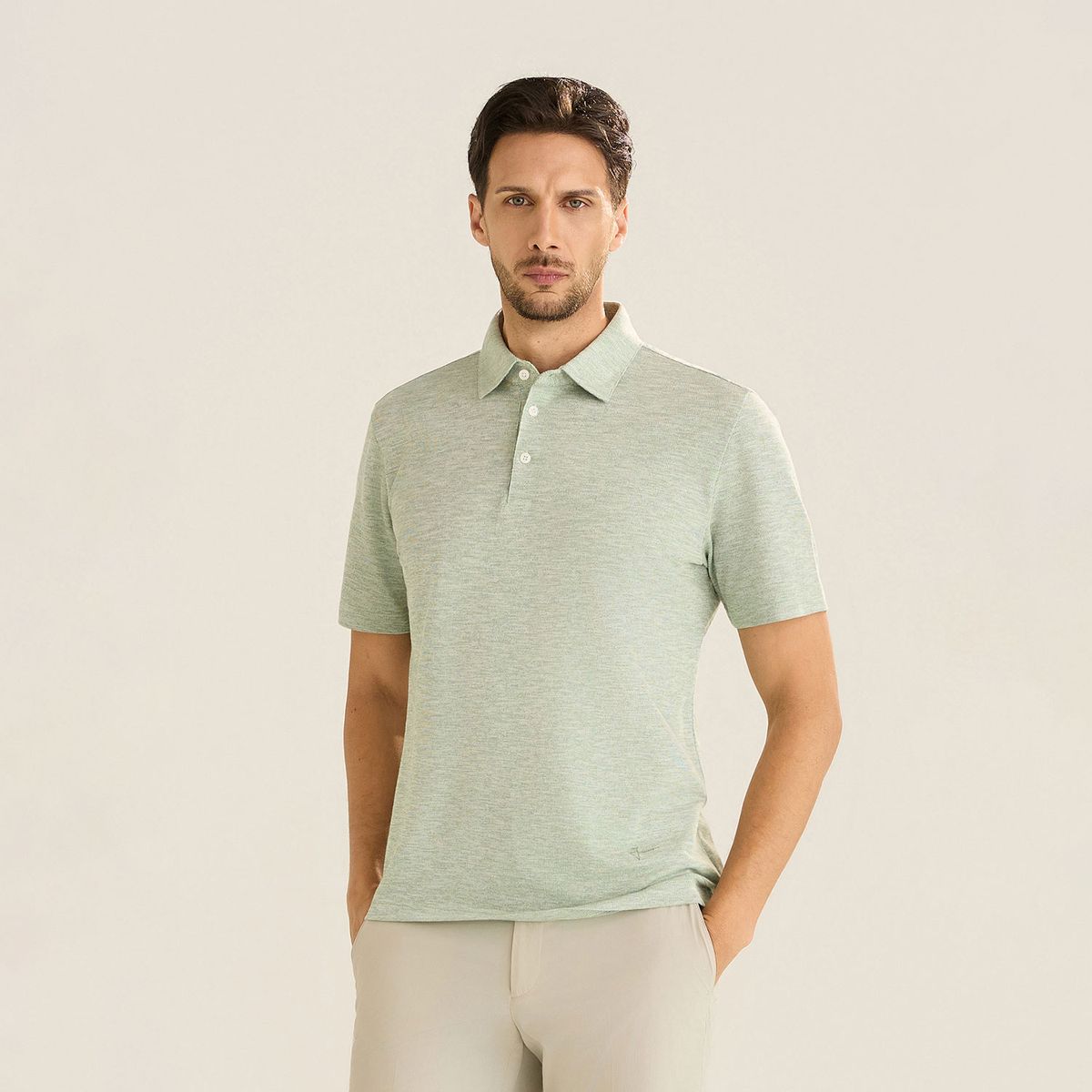 페라로 밀라노(FERRAROMILANO) 세미 오버 멀티스트라이프 티셔츠 그린 (AM0GTTY20122)