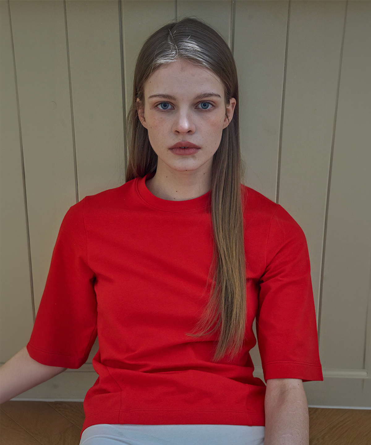온유어오운(ONYOUROWN) SOFT ELBOW SLEEVE TEE (RED)