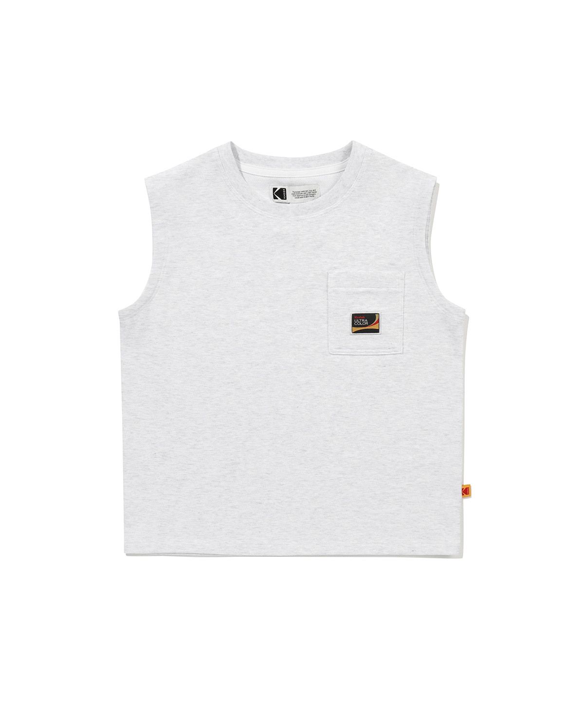 코닥 키즈(KODAK KIDS) 프레쉬 아스킨 나시 티셔츠 키즈 WHITE MELANGE
