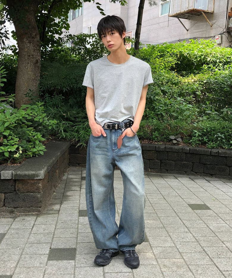 [패션플래닛X데케트]Curved Barrel Jeans DCPT074