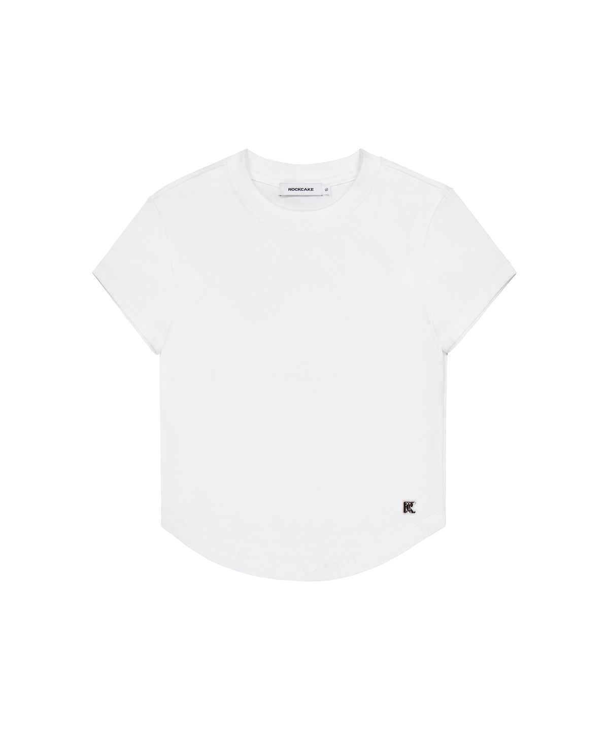 락케이크(ROCKCAKE) Essential Crew Neck Top - Ivory