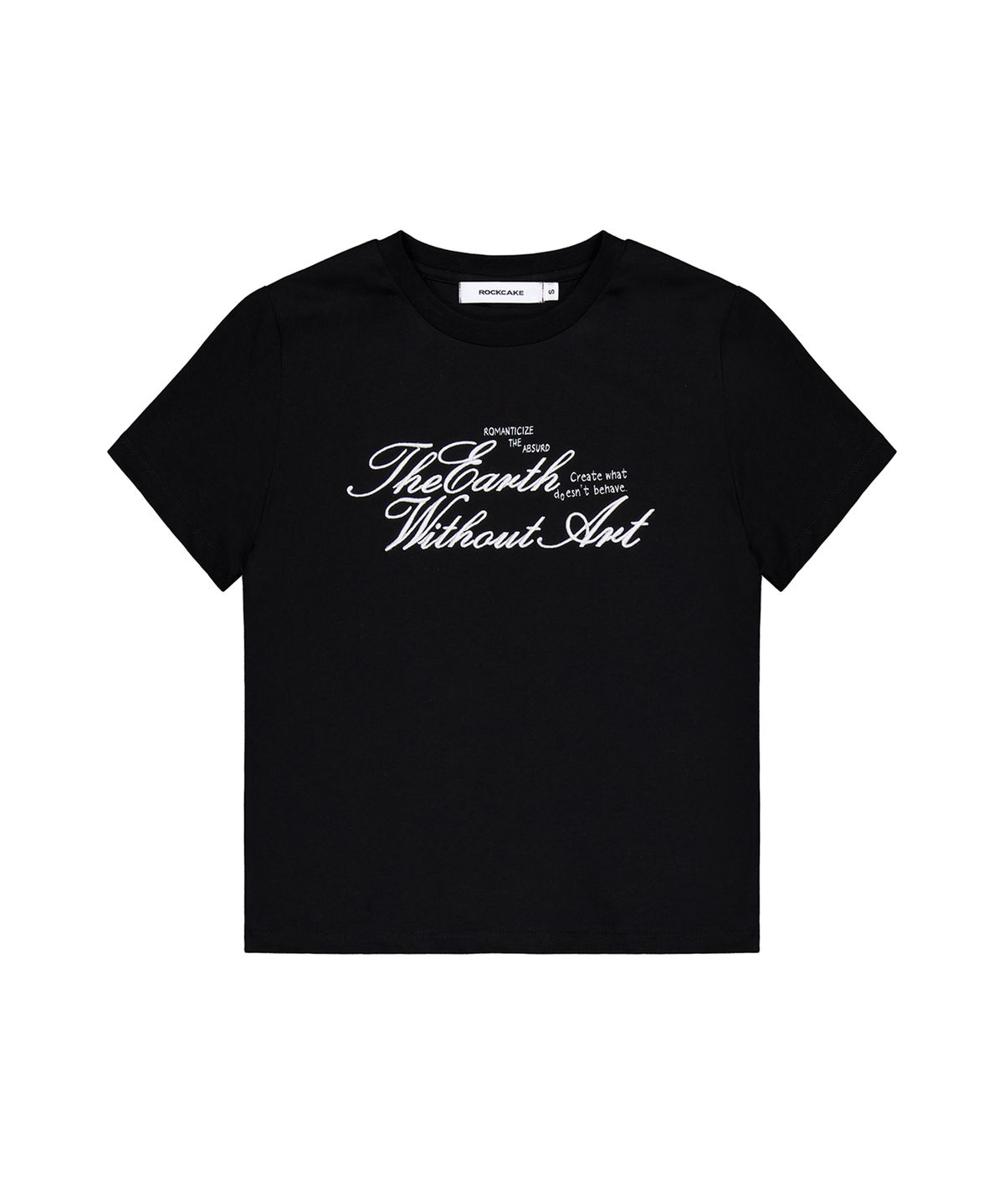 락케이크(ROCKCAKE) Without Art Script Top - Black