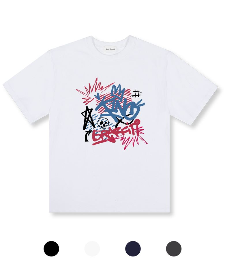 아이돈노우 오버핏 반팔 티셔츠 4COLOR