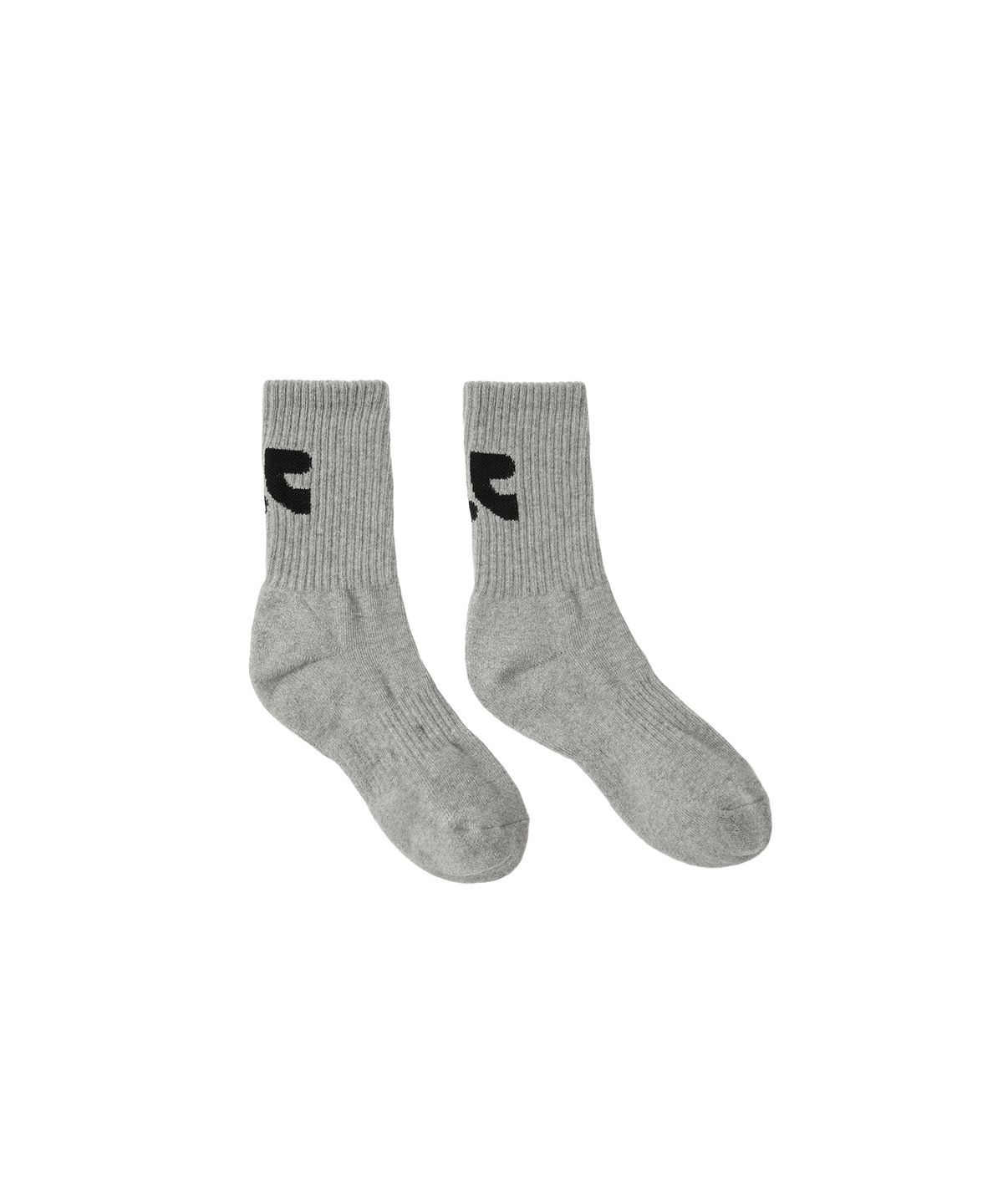 레스트앤레크레이션(REST&RECREATION) RR LOGO MID SOCKS - GREY