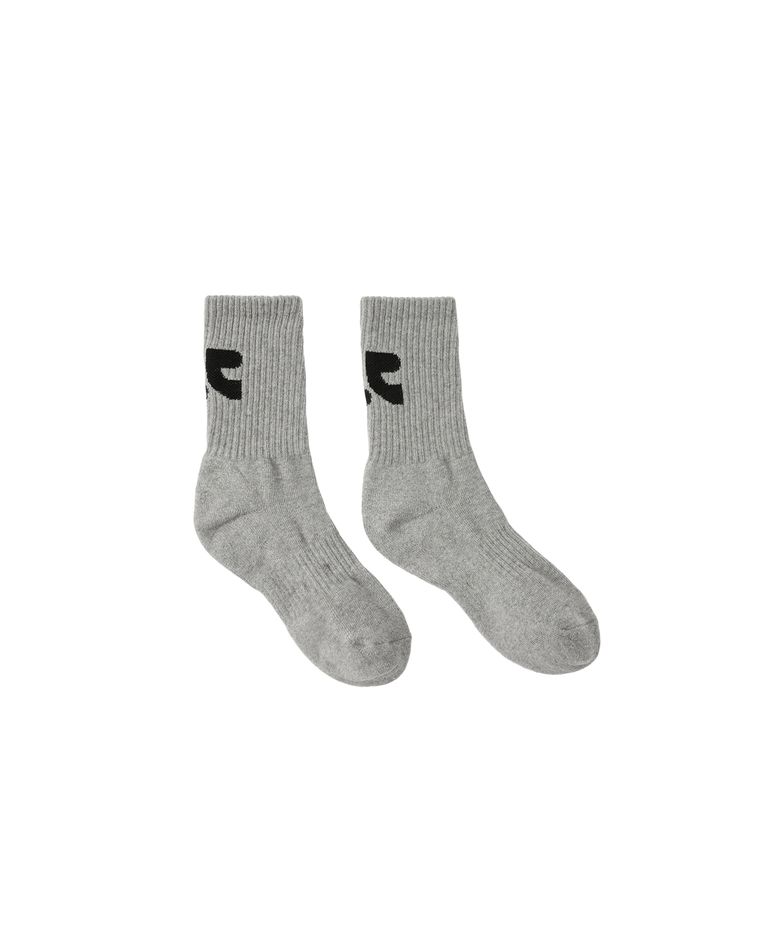 RR LOGO MID SOCKS - GREY
