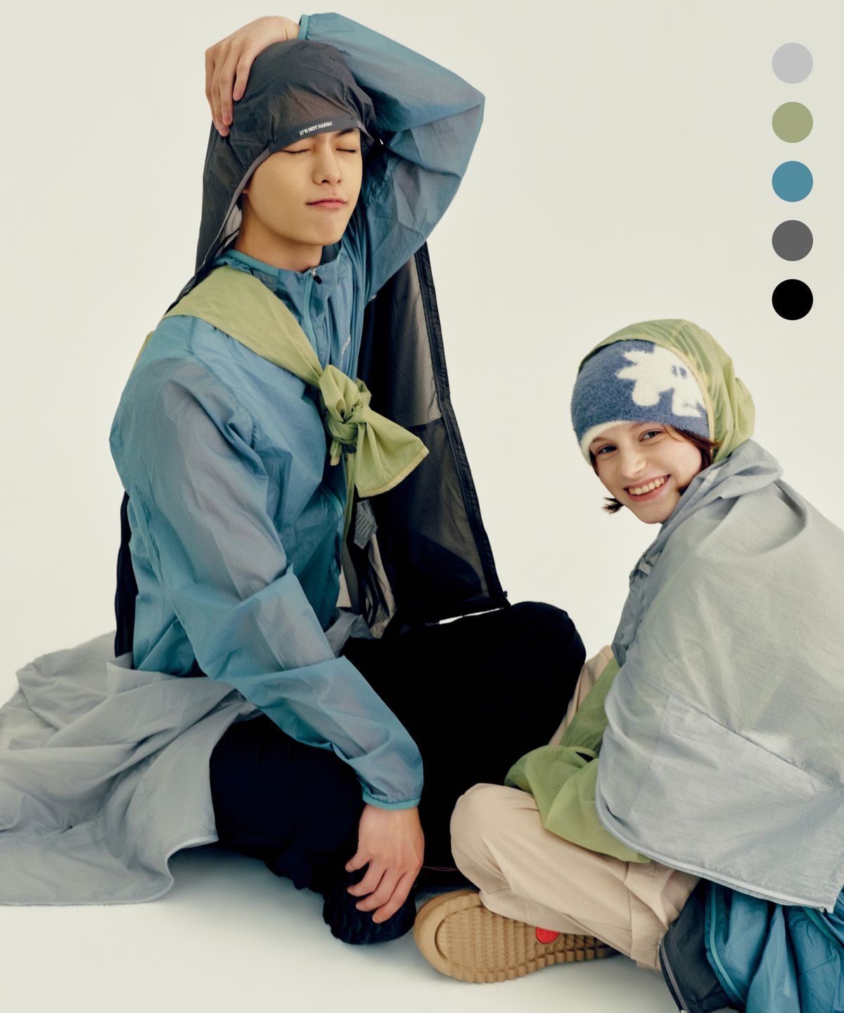 얼스캄에라(EARTH CALM ERA) 라이트웨이트 에센셜 바람막이_5컬러