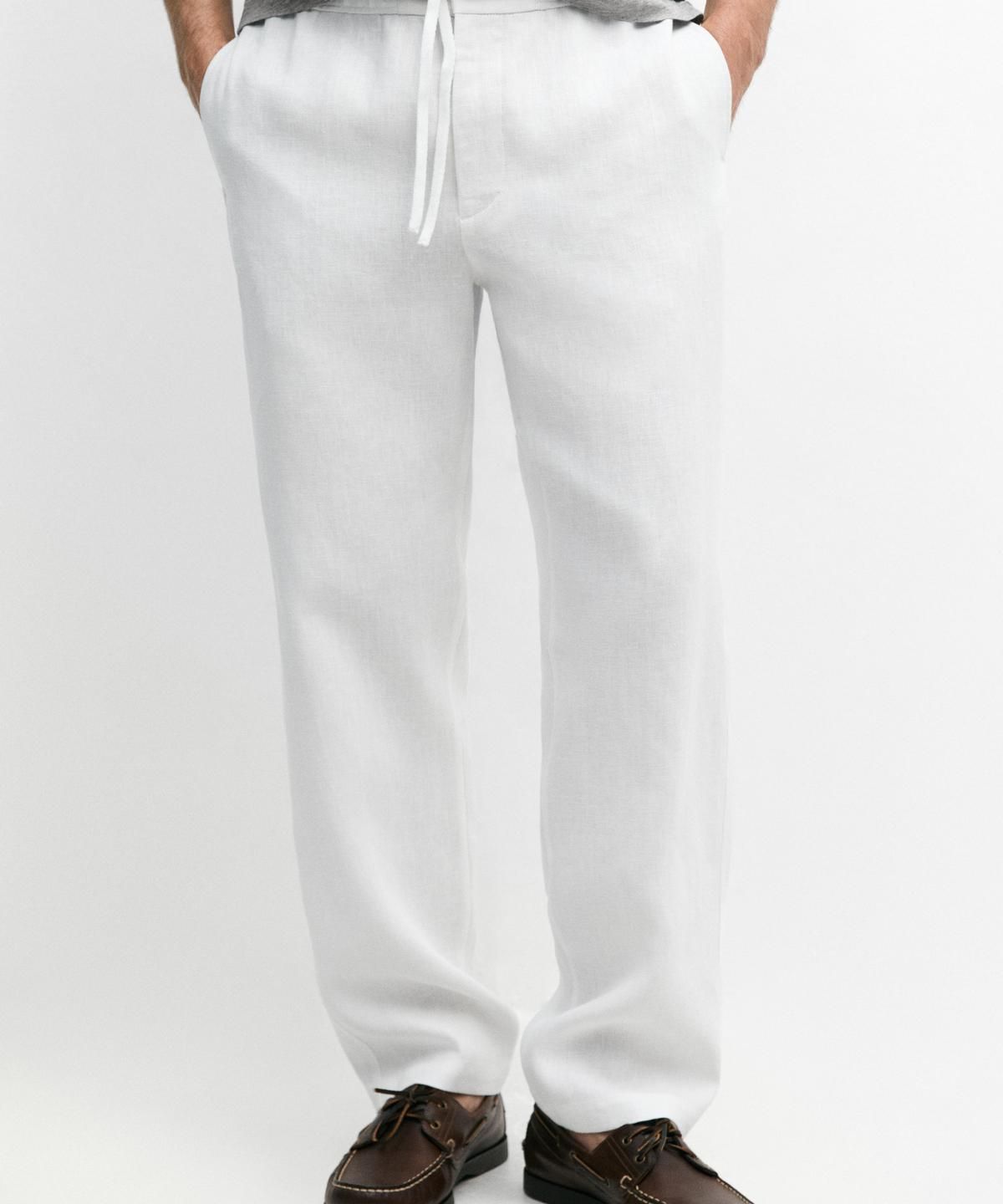 마시모두띠(MASSIMO DUTTI) 린넨 조거핏 팬츠