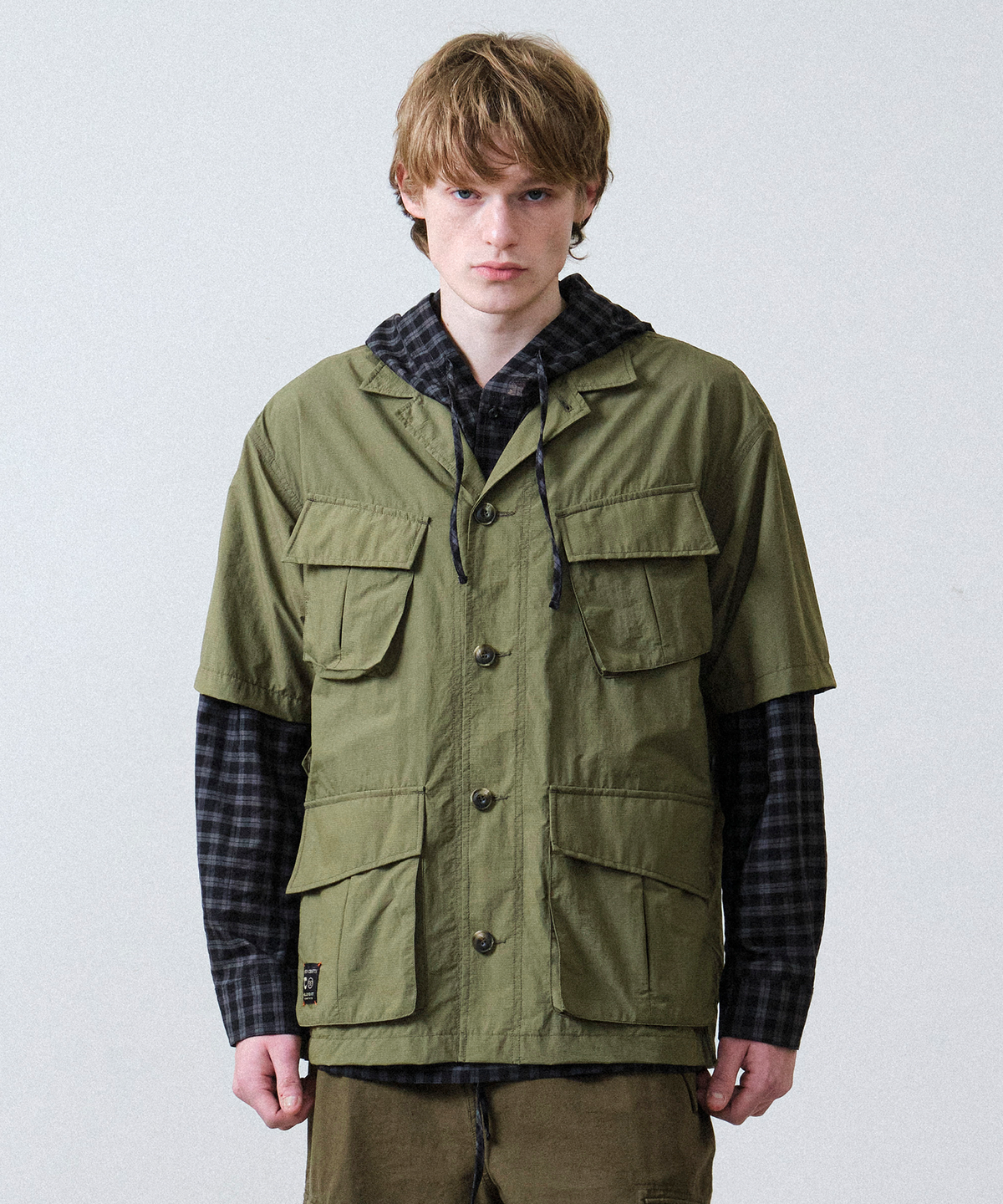 힐리먼트(HELEMENT) 라이언 썸머 셔켓 (KHAKI)