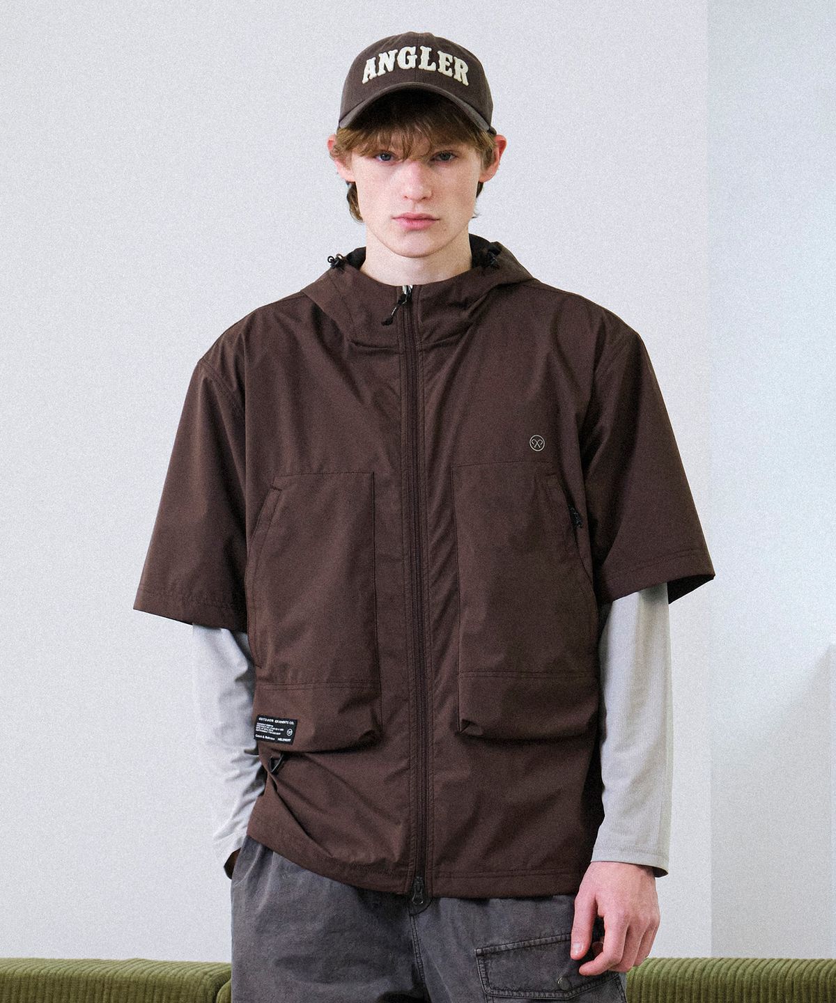 힐리먼트(HELEMENT) 어반 클라이밋 반팔 점퍼 (BROWN)