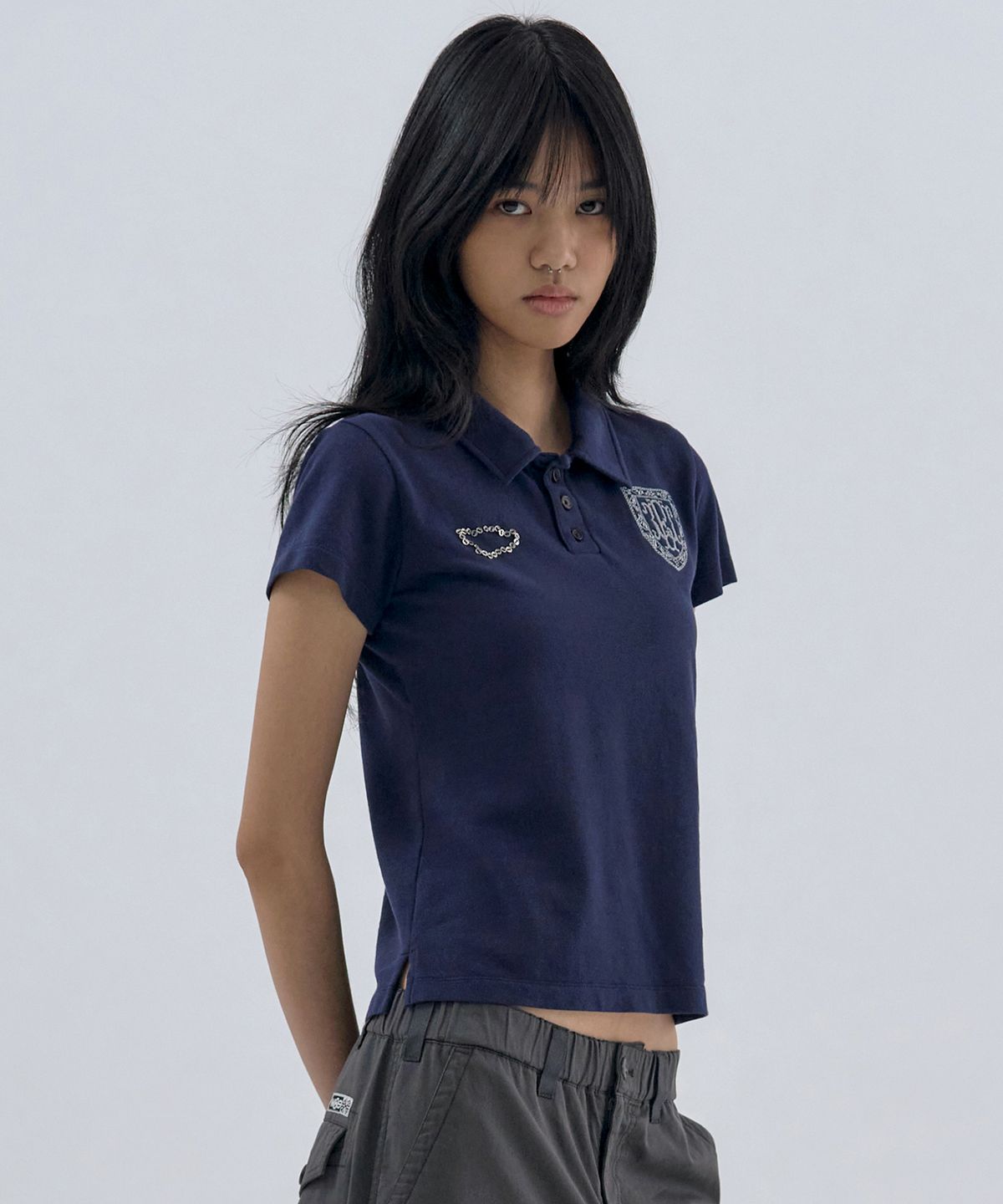 웰빙익스프레스(WELLBEING EXPRESS) Football PK Half Sleeve Navy