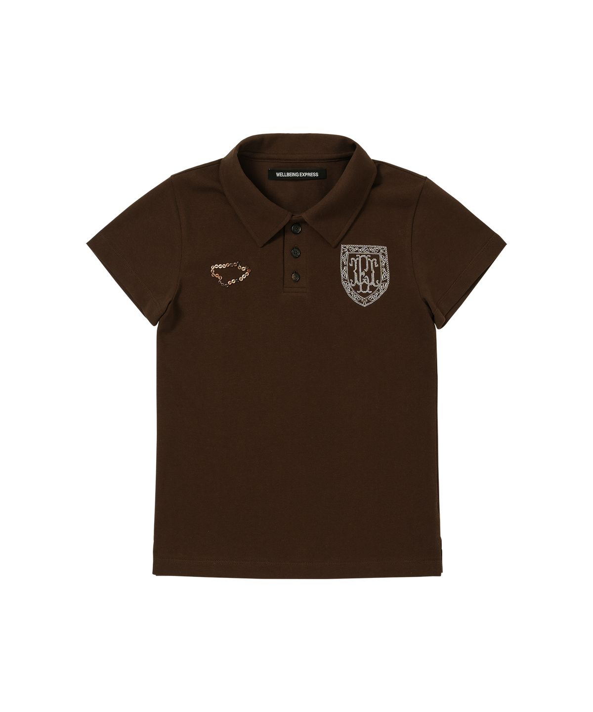 웰빙익스프레스(WELLBEING EXPRESS) Football PK Half Sleeve Brown