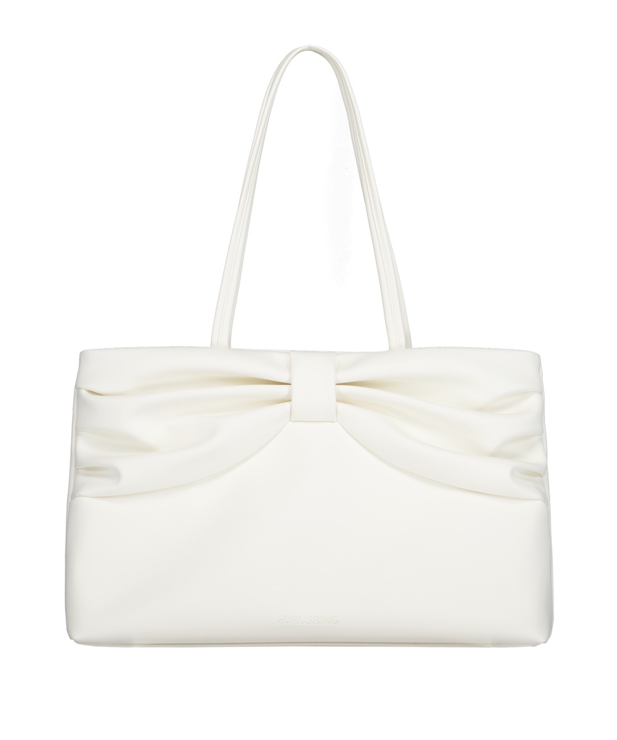 포어링(FORUSRING) Ribbon dot bag (white)