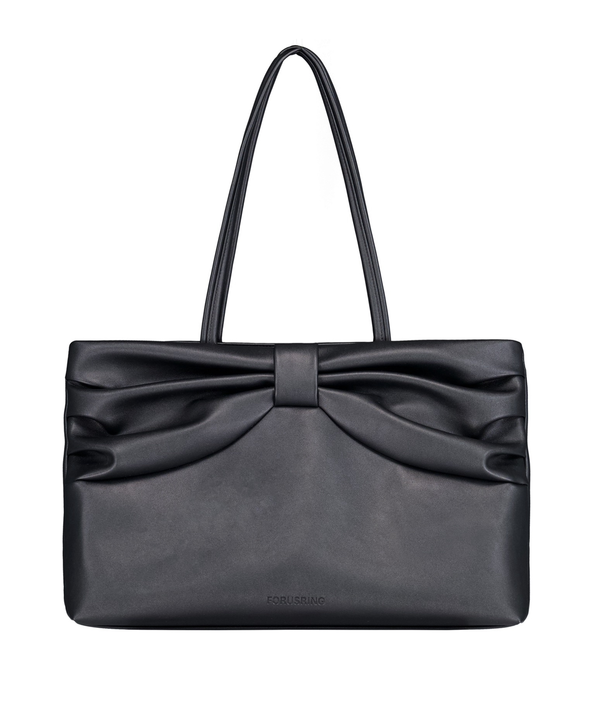 포어링(FORUSRING) Ribbon dot bag (black)