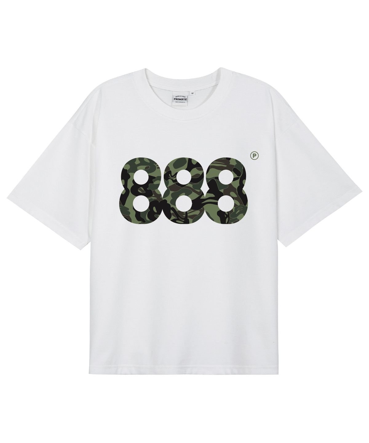 프라임에이트(PRIMATE) X8 NUMBER.888 WHITE 오버핏 반팔티셔츠 10 COLORS