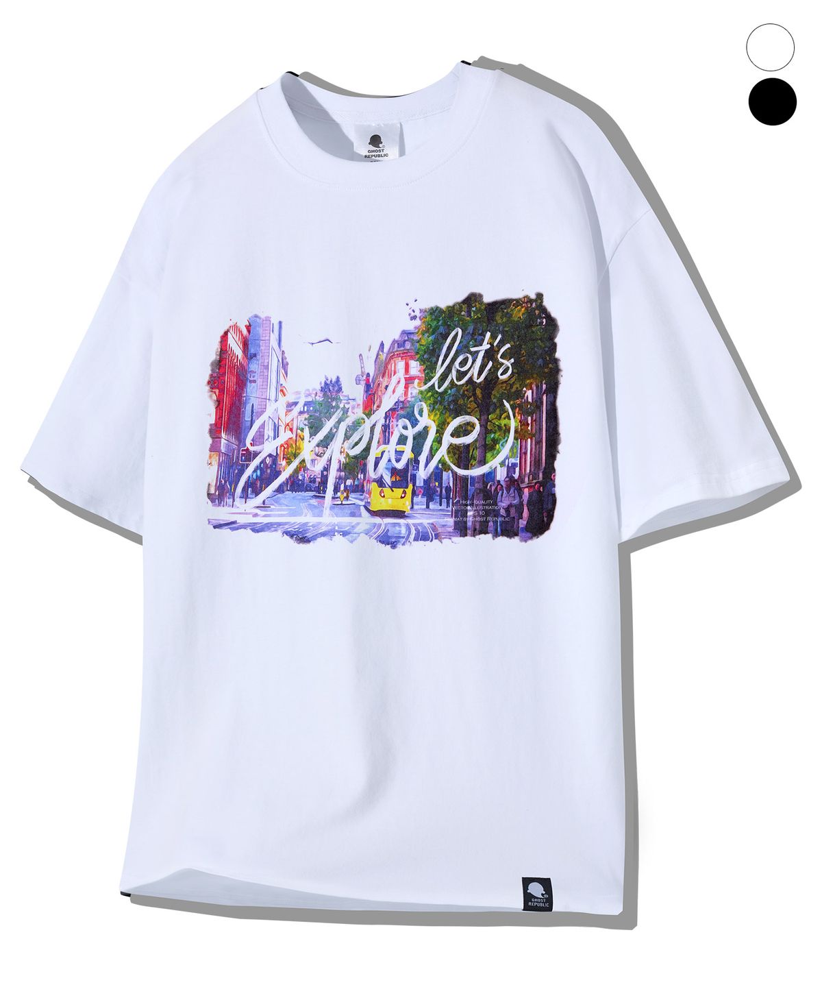 고스트리퍼블릭(GHOST REPUBLIC) 시티팝 그래픽 반팔티 2Color GT-391