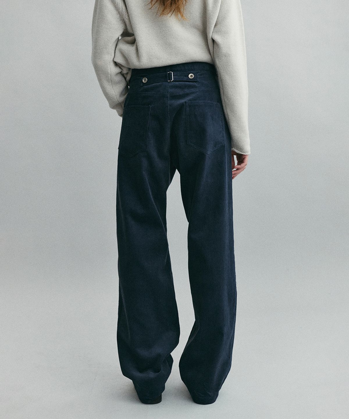 아우브아워(AUBOUR) [기모] classic corduroy pants (fog midnight)