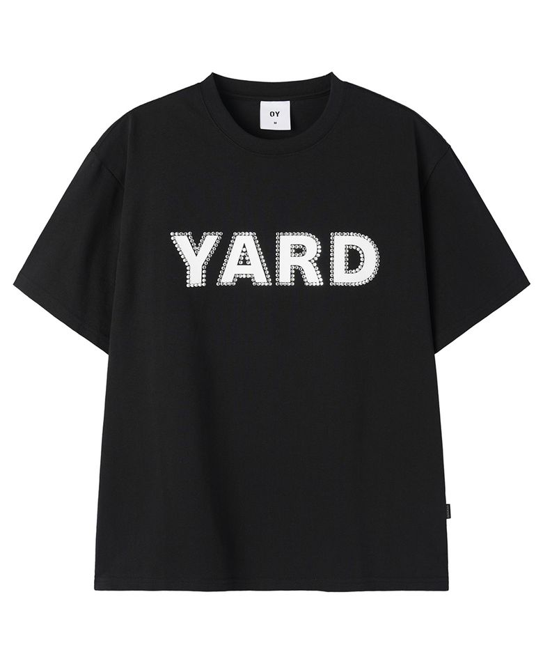 YARD RHINESTONE TEE - BLACK