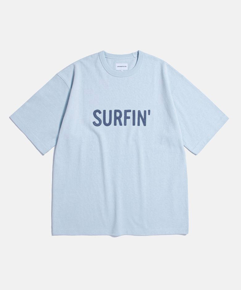 Surfin Heavyweight Tee Ice Blue