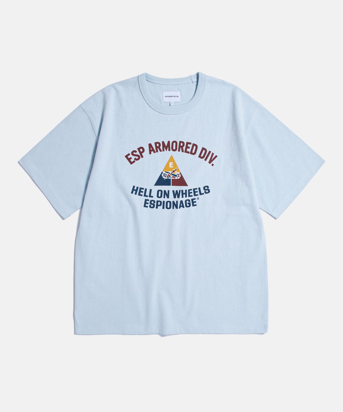 에스피오나지(ESPIONAGE) Armored Div Heavyweight Tee Ice Blue
