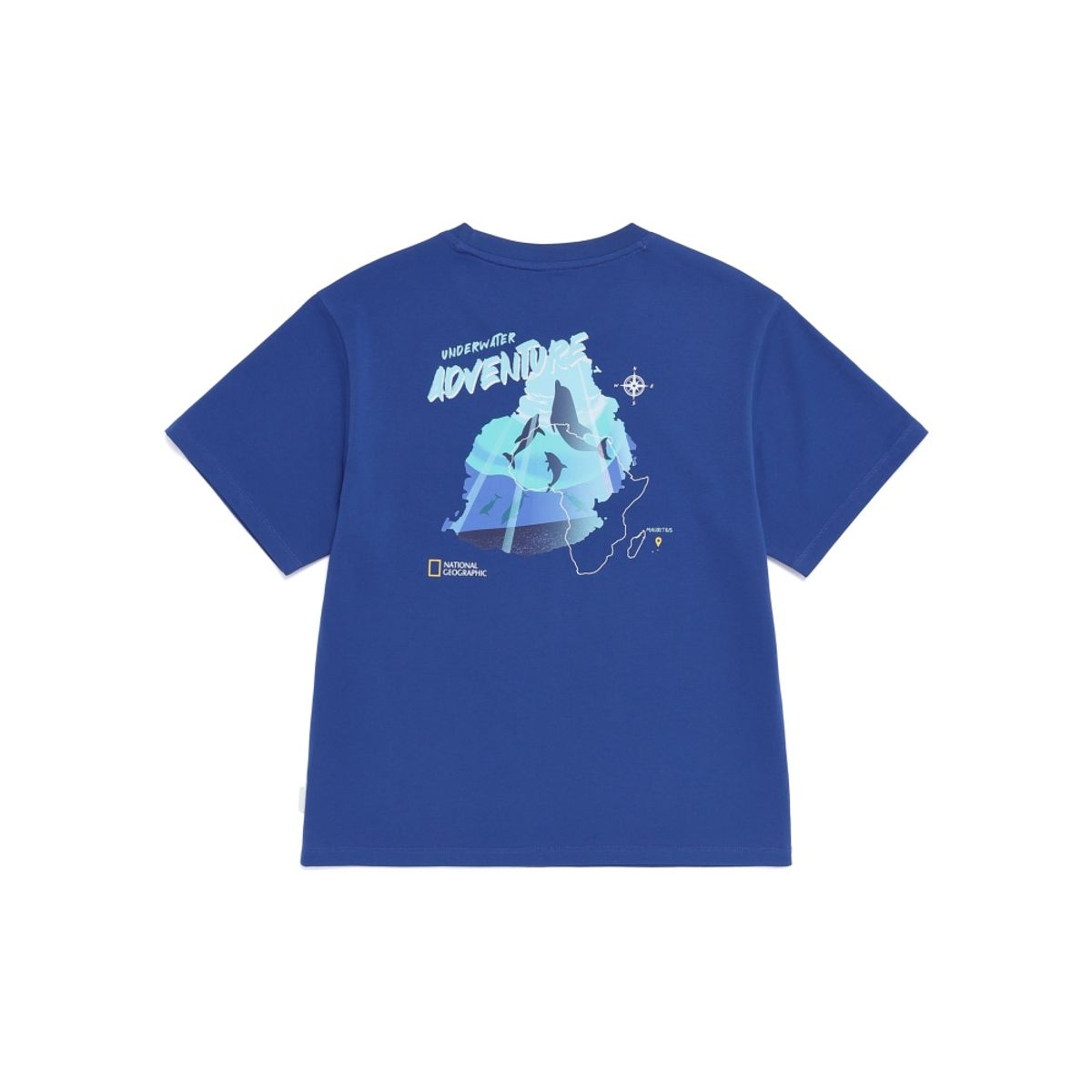 내셔널지오그래픽 키즈(NATIONAL GEOGRAPHIC KIDS) K262UTS991 쿨 동물 백그래픽 반팔 티셔츠 L/NAVY