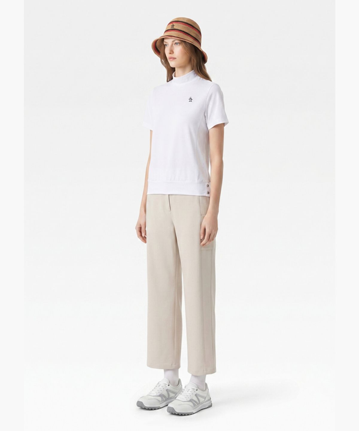 먼싱웨어(MUNSINGWEAR) 여성 9부 릴렉스 팬츠 베이지 MR222LPT52